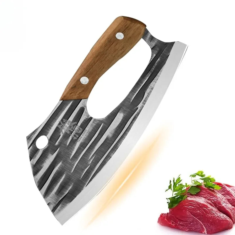 Effort Saving Chef Knife Butcher Cleaver Knife Household Vegetable Fruit Slicing Knife Stainless Steel Forged Knife For Kitchen