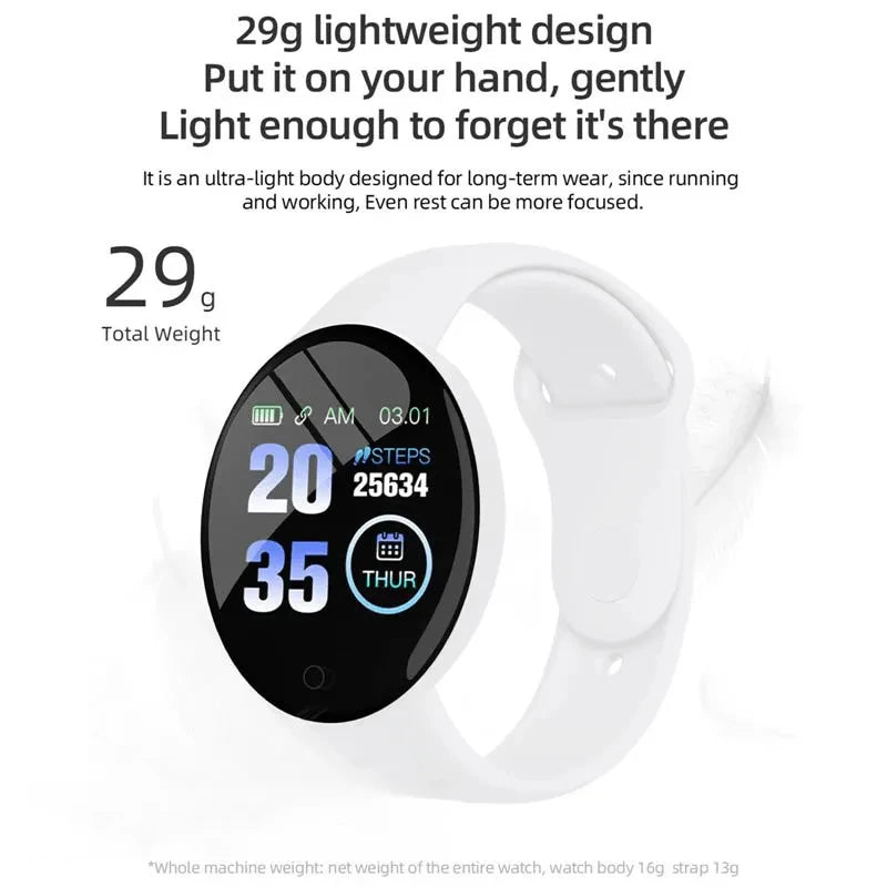 D18 Multifunctional Smart Watch Men & Women Bluetooth Connected Phone Music Fitness Sports Bracelet Sleep Monitor watch