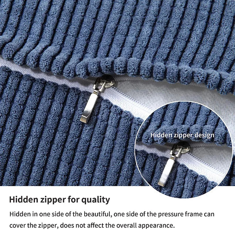 Corduroy Triangle Backrest Pillow 40x36x20cm – Wedge Reading & Support Cushion with Side Pocket for Bed, Sofa & Office