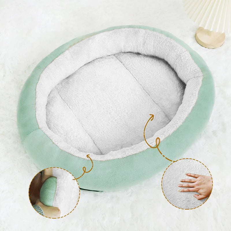 Truelove Plush Round Pet Bed - All-Season Mat for Indoor/Outdoor Cats & Dogs