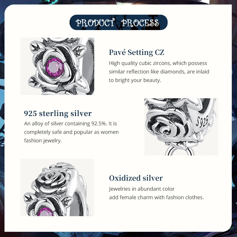 WOSTU 925 Sterling Silver Amimal Safety Chain Heart Key Flower Pendant CZ Charms Stopper Fit Original Bracelet DIY Fine Jewelry