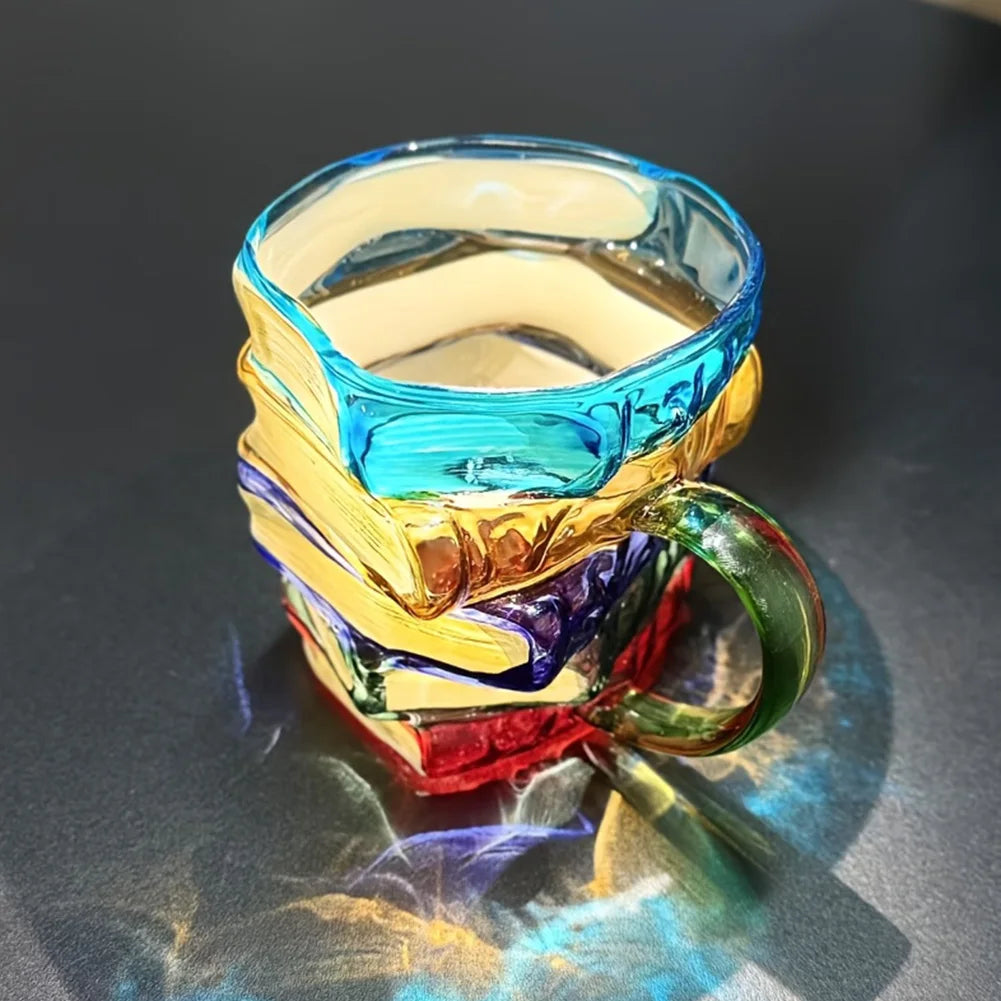 Books Drinking Container Wear Resist Unique Handmade Drink Cup Multi-Purpose Creative Book-Shaped Drinkware for Friends Gift