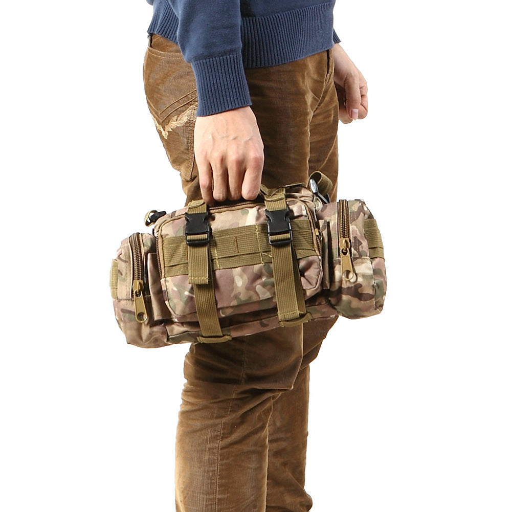 Waist Fanny Pack for Men Waterproof Cross-body Shoulder Sling Bag for Hiking Outdoor Climbing Fishing Camping