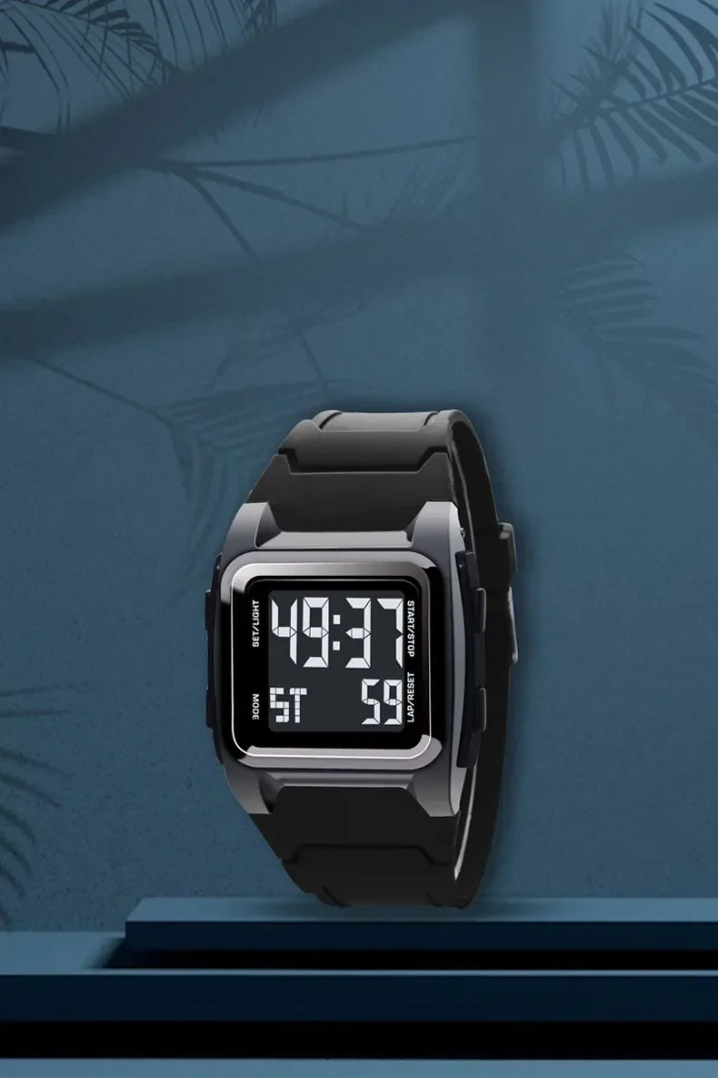 Men's Digital Watches Waterproof Men Sports Watch Luminous Multifunction Clock Outdoor Running Student Fitness Wristwatch