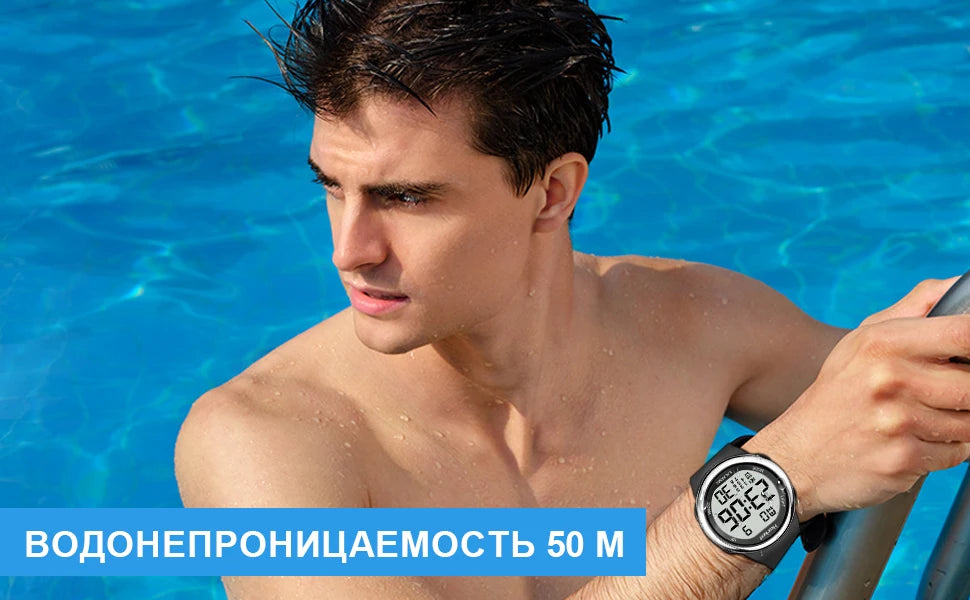 Hearkent Vibration Alarm Watch Men Women Waterproof Chrono Clock Watch Digital Vibration Countdown Wristwatches for Elderly Deaf