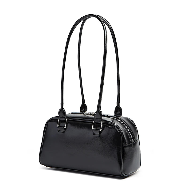 new women's bag bowling bag 2024 new niche Joker Boston bag Tote bag underarm shoulder bag
