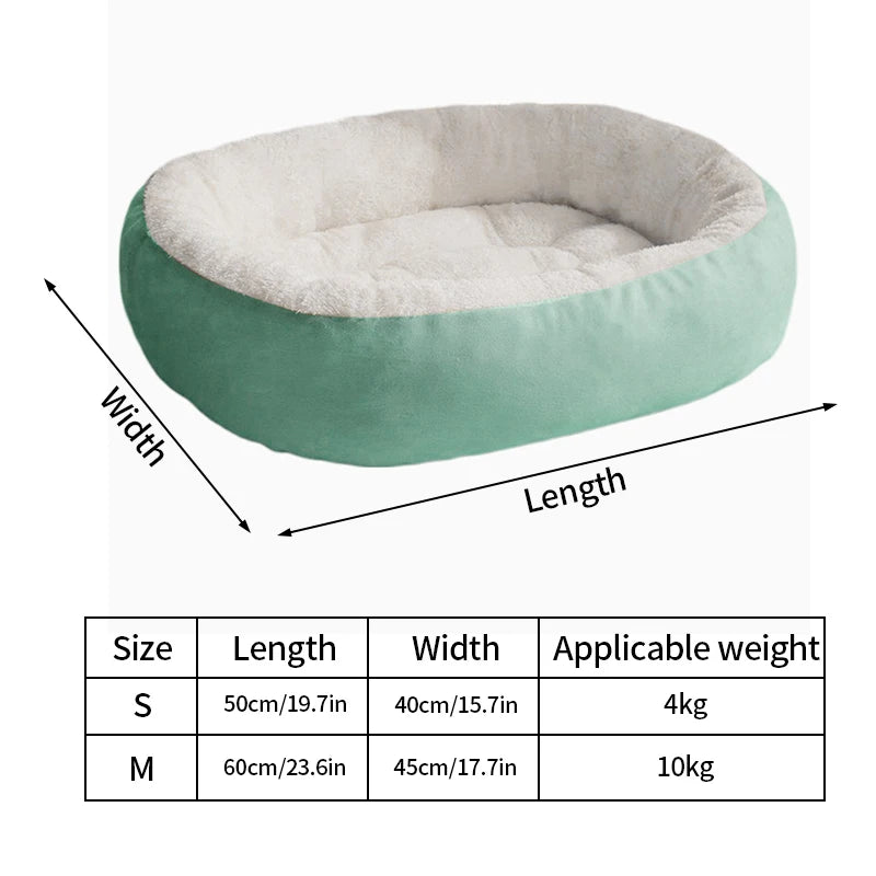 Truelove Plush Round Pet Bed - All-Season Mat for Indoor/Outdoor Cats & Dogs