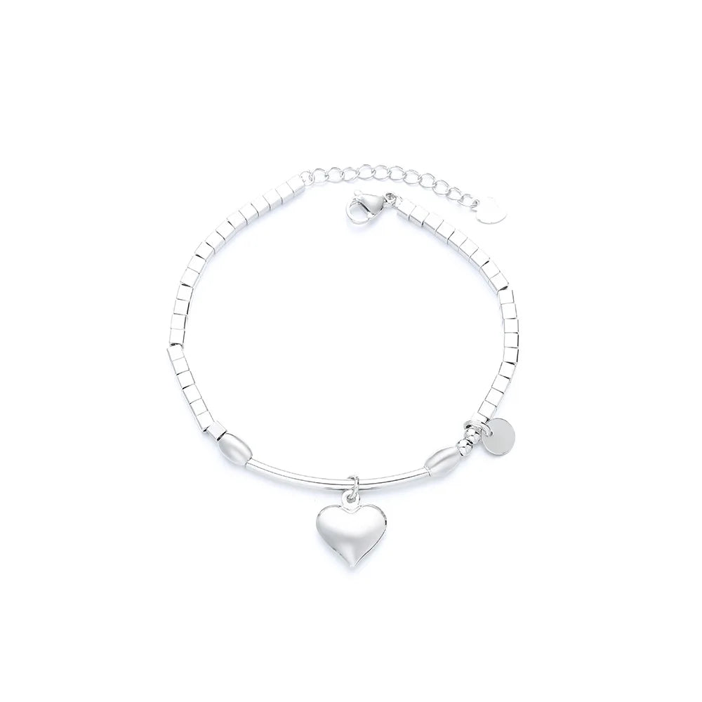 VENTFILLE 925 Silver Diamond-Studded Butterfly Bracelet Women's Fashion Temperament Flower Adjustable Bracelet