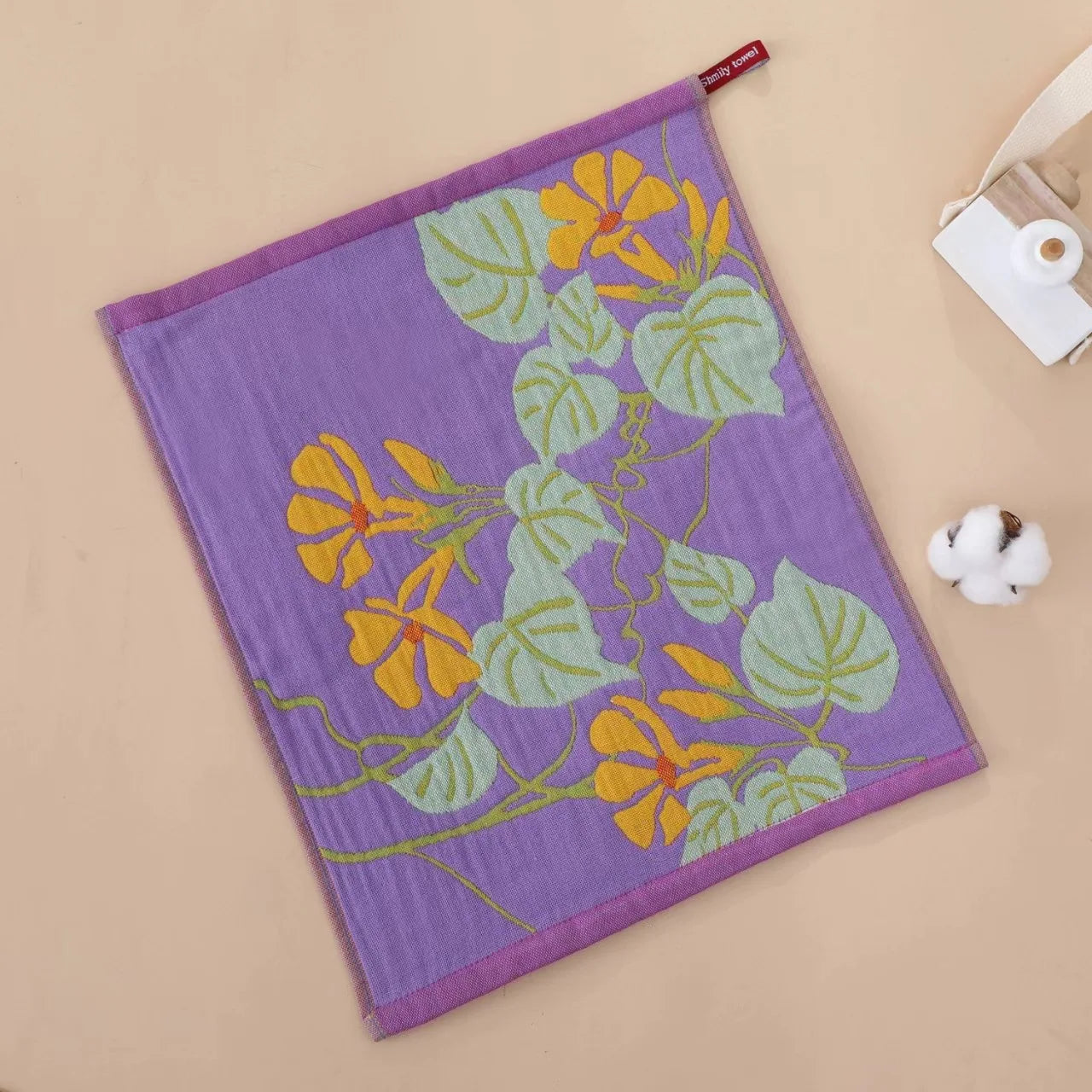 Cotton Kitchen Towel 34x40cm – 4-Layer Gauze, Quick-Dry Decorative Tea Towel