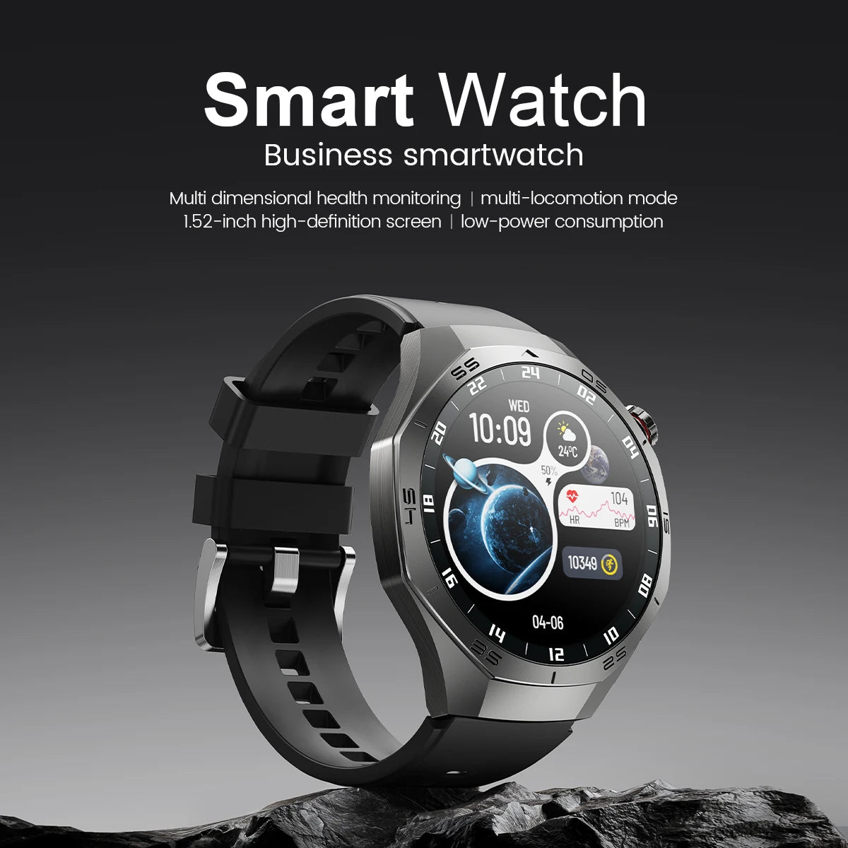 New For Android and ios Smart Watch Men AMOLED Screen GPS Motion trajectory Heart Rate Bluetooth Calls SmartWatch Waterproof