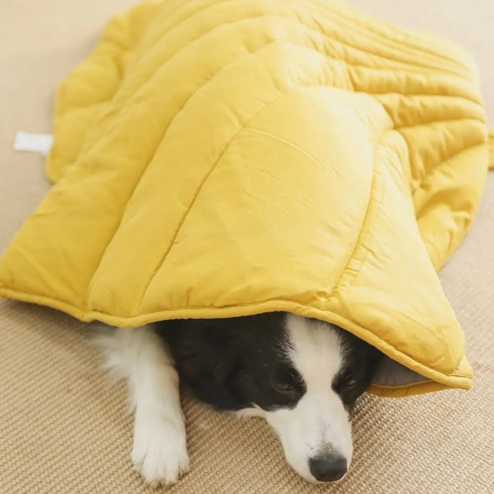 Leaf-Shaped Cooling Mat for Dogs & Cats - Breathable, Washable Summer Bed