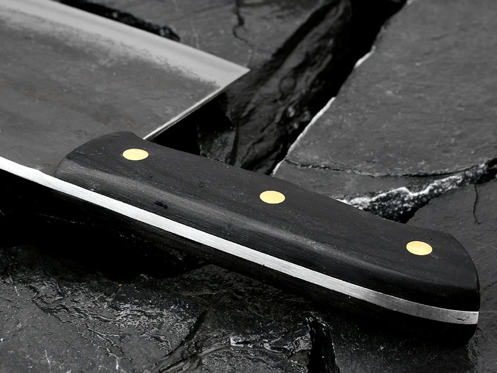 Handmade Forged Cleaver Knife Chef Knife High Hardness Steel Blade Full Tang Butcher Slaughter Pro Kitchen Chopping Slicing Tool