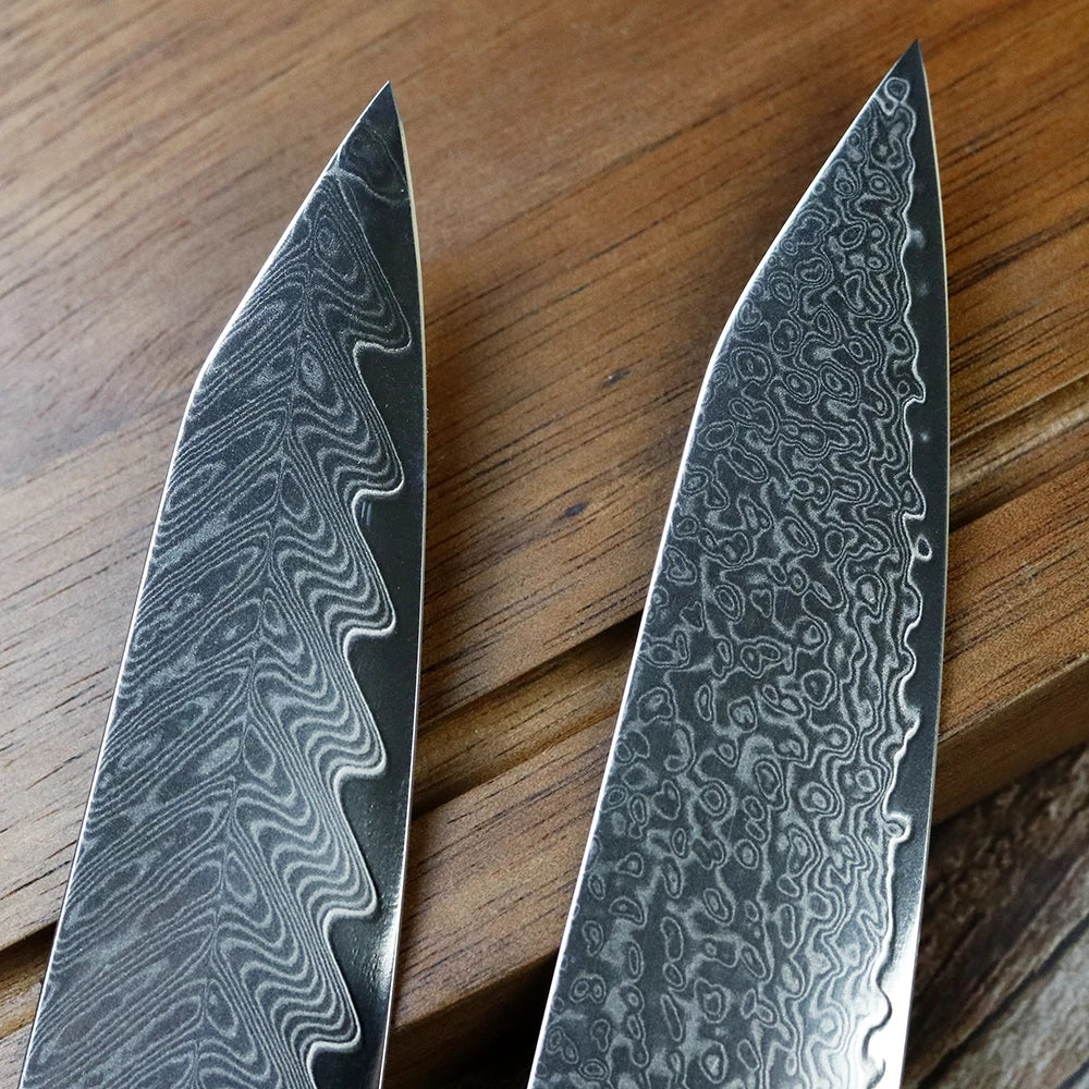 Sharp DIY Chef Fruit Utility Knife Blank VG10 Damascus Steel Blade Material Semi-finished Knife Embryo Japanese Style