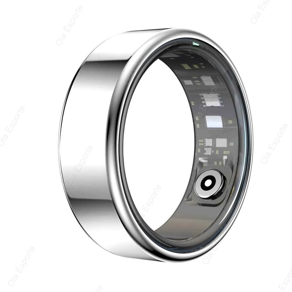 New Smart Ring Men Women, Heart Rate and Blood Oxygen Monitor Smart ring IP68 & 5ATM Waterproof, Multi-sport Mode Rings Man