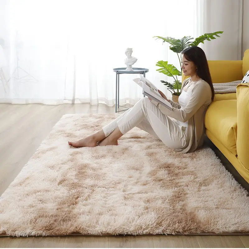 Fluffy Large Carpet Living Room Plush Lounge Rug in The Bedroom Floor Mat Soft Velvet Carpets For Children Kids Decoration 