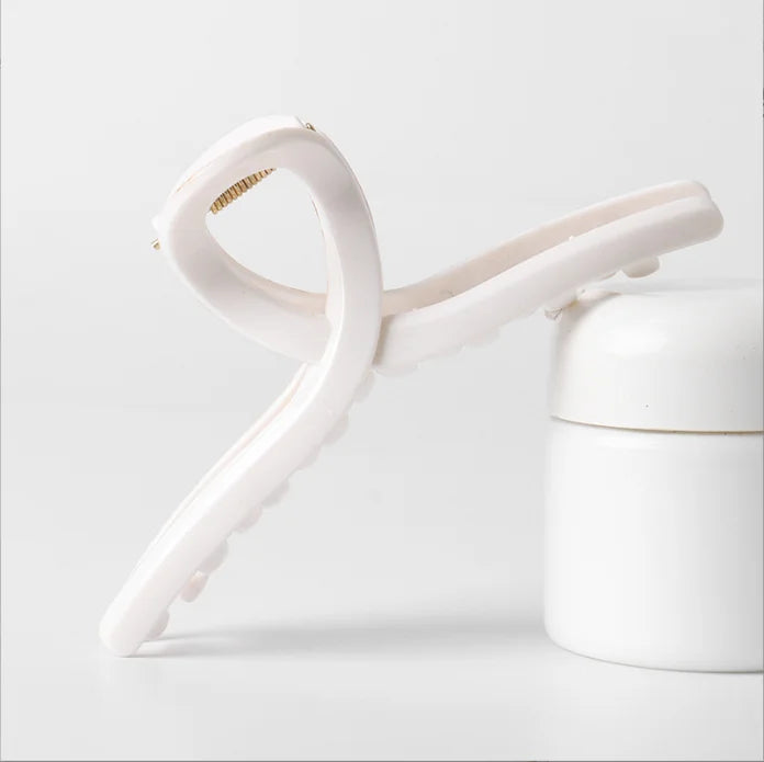 Cross Matte Hair Claw Clip Set – Large Korean Hairgrip for Women (2/4Pcs)