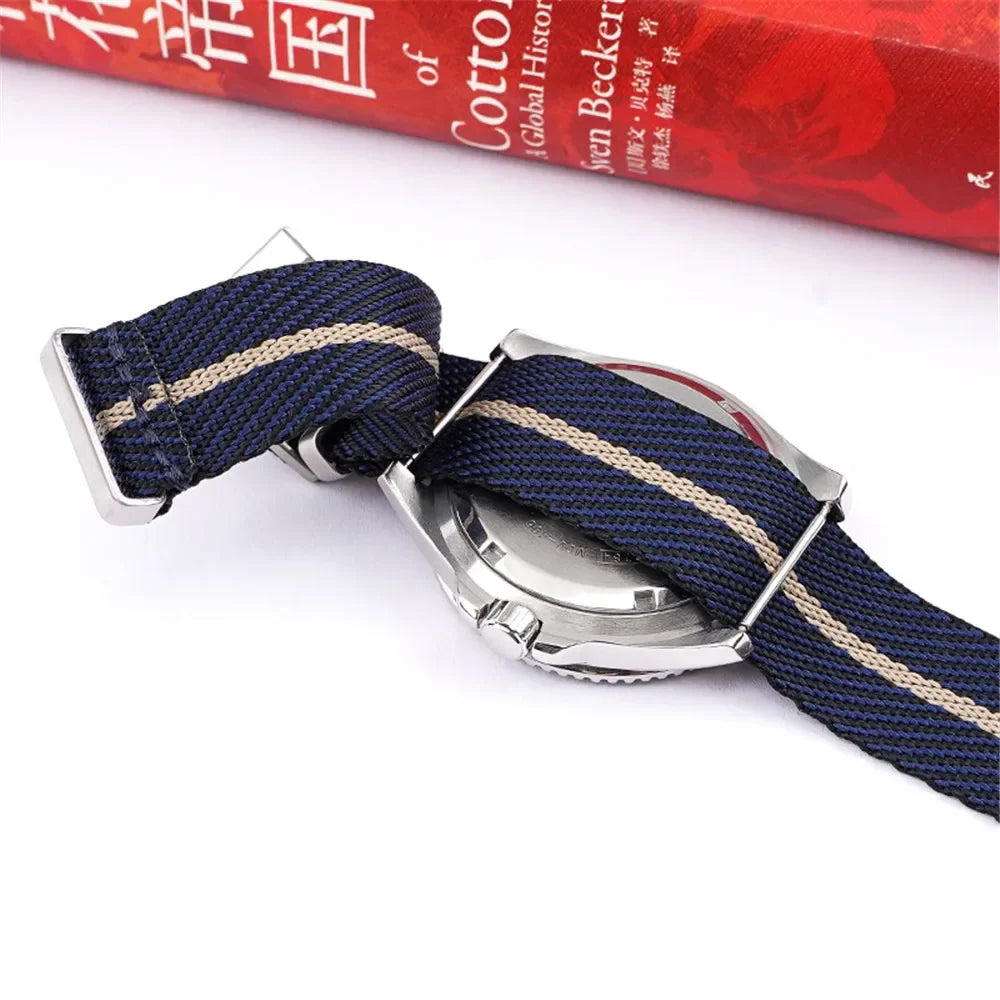 Premium-grade Nylon Strap 18mm 20mm 22mm 24mm Braided Canvas Watch Band Men Women Soft Sport Waterproof Bracelet Accessories