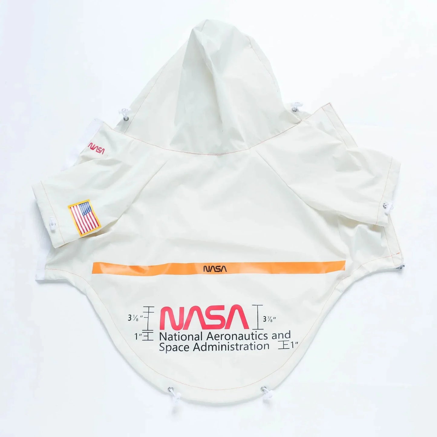 Reflective Space Suit Dog Raincoat - Waterproof Hoodie for All Sizes