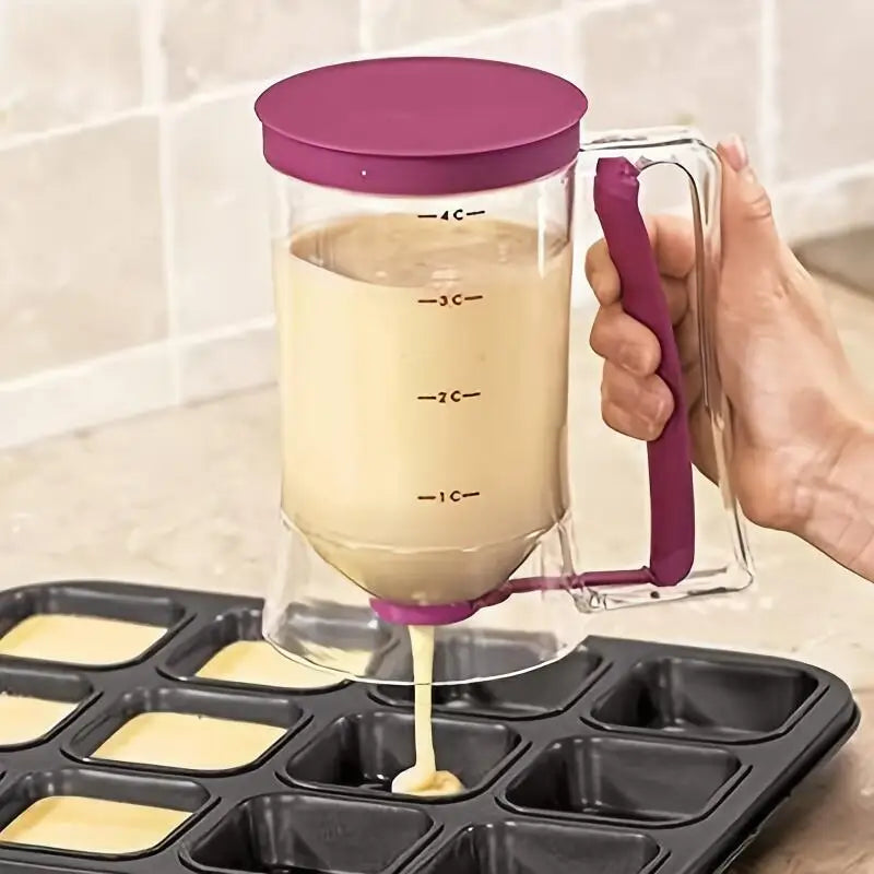 Pancake Batter Dispenser Batter Separator Bakeware Kitchen Tool for Pancakes Cupcake Waffle Muffin Mix Crepe Cake Baking Supplie