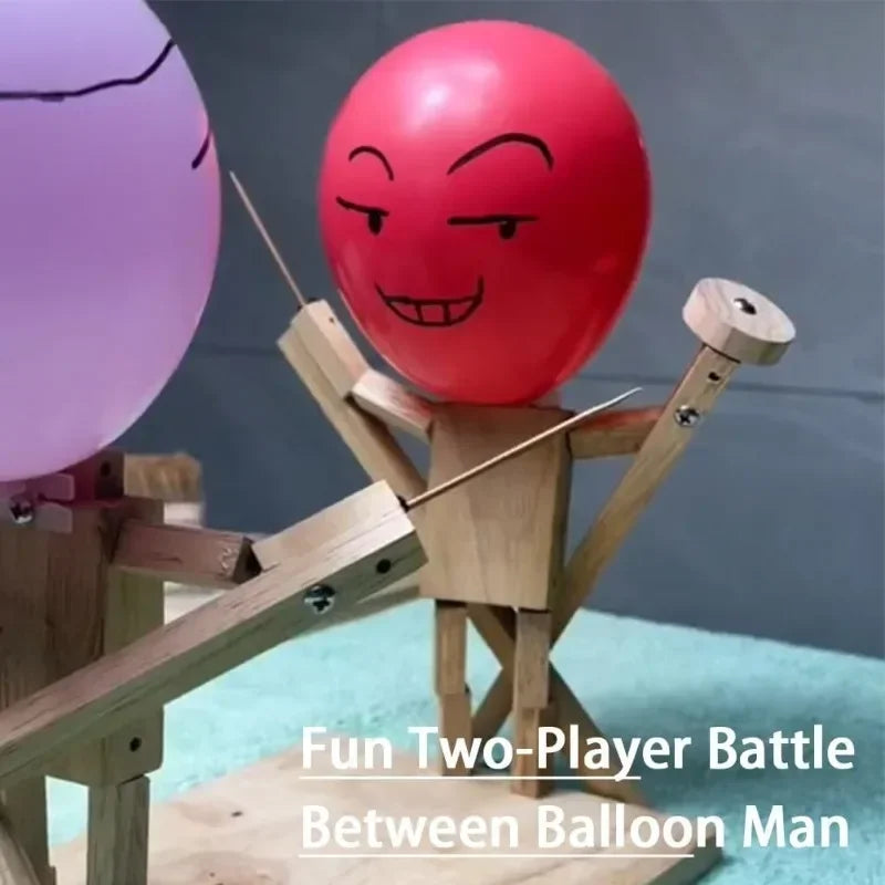 Balloon Battle Handmade Wooden for 2 Players