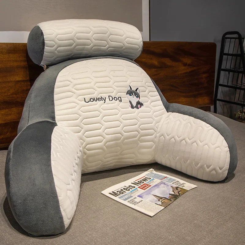 Cute Animal Cartoon Headboard Backrest Cushion – Soft PU Foam Sofa & Bed Reading Pillow | 60x40 & 70x50cm
