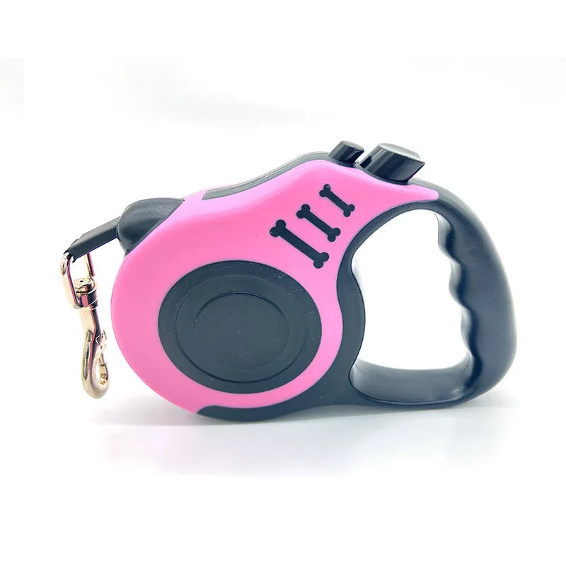 Retractable Dog Leash 3M / 5M – Durable Nylon Lead for Small Dogs & Cats
