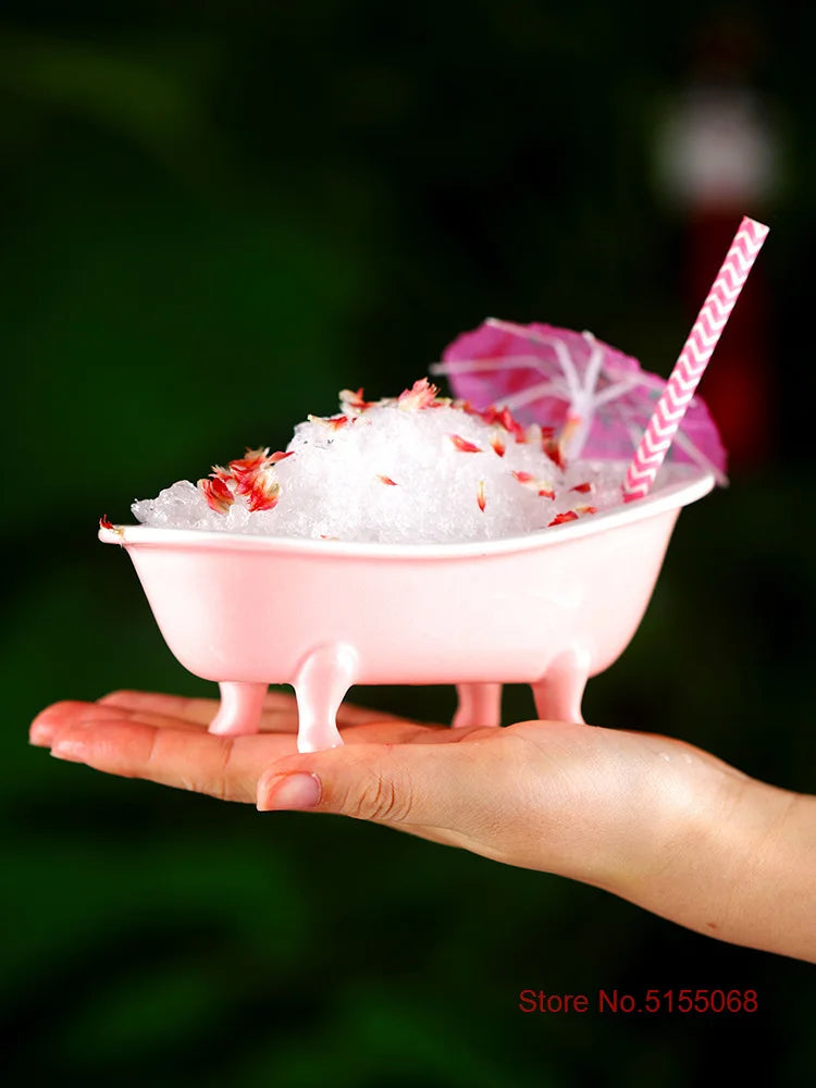 Bathtub Cocktail Glass Ceramics American Bar Party Drinkware Mixed Wine Glasses Creative Dessert Cake Smoothie Cup Tiki Mug