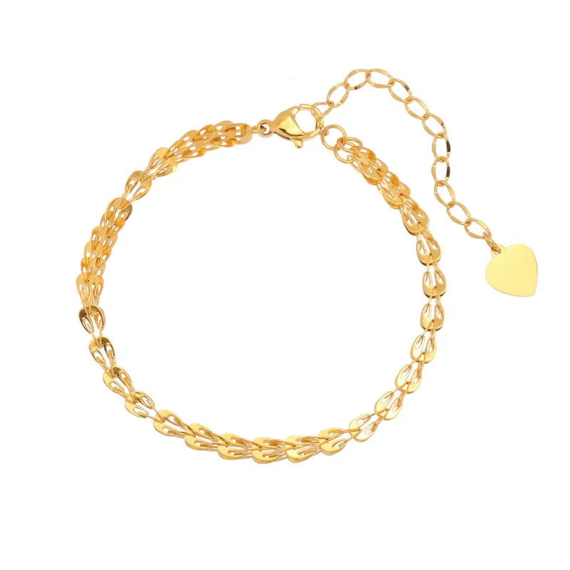 VENTFILLE 925 Silver Diamond-Studded Butterfly Bracelet Women's Fashion Temperament Flower Adjustable Bracelet