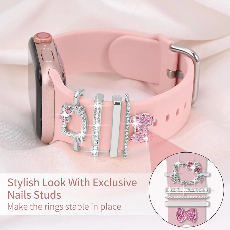 Stylish & Whimsical: Decorative Cartoon-Inspired Watch Strap Buckles & Ornamental Loops for Trendy Accessorizing