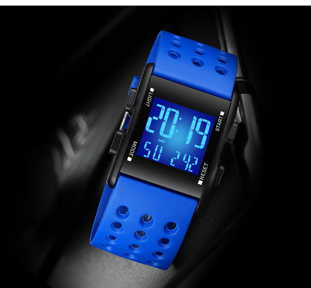 addies Fashion Sports Digital Watch for Men Waterproof Chrono Electronic Mens Wristwatches Multifunctional watch Reloj Hombre
