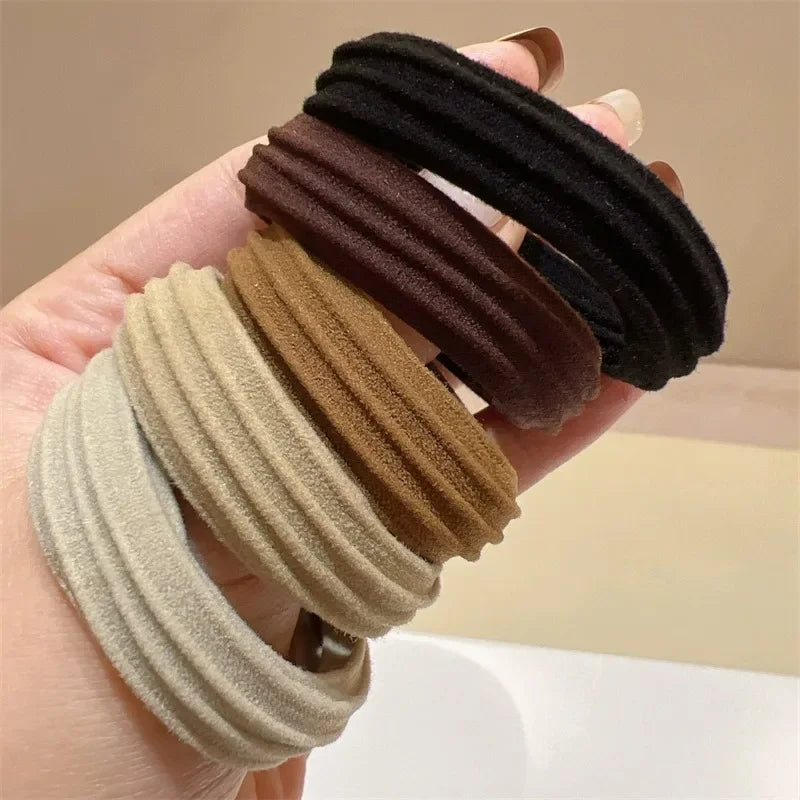 5pcs/Bag Seamless Bow Hair Ties