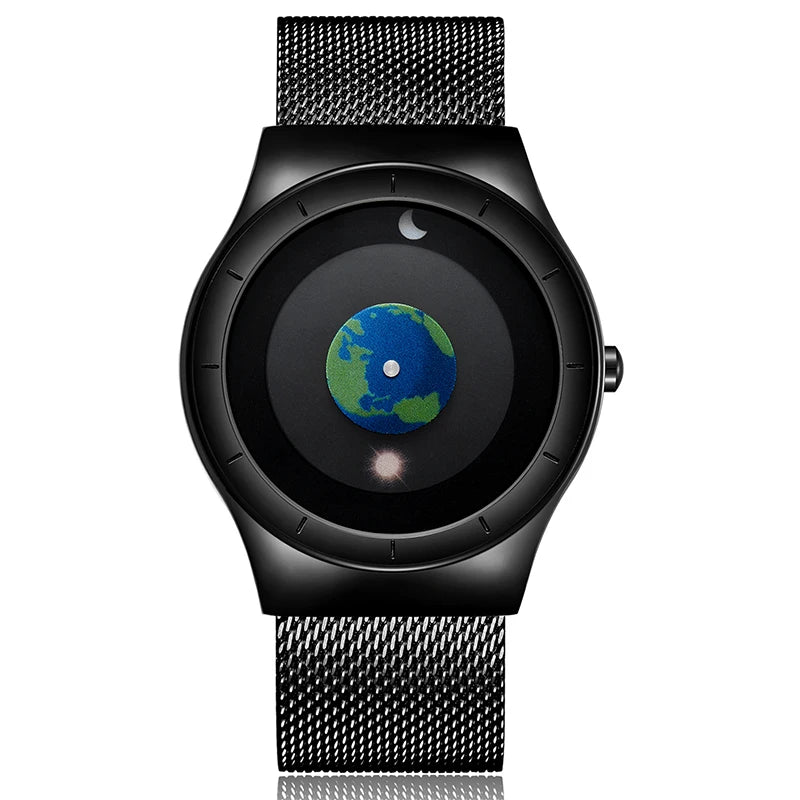 Minimalist Unisex Watch for Men Women Couple Simple Style Unique Dial Quartz Wristwatch Male Female Unique Pointer Wrist Clock