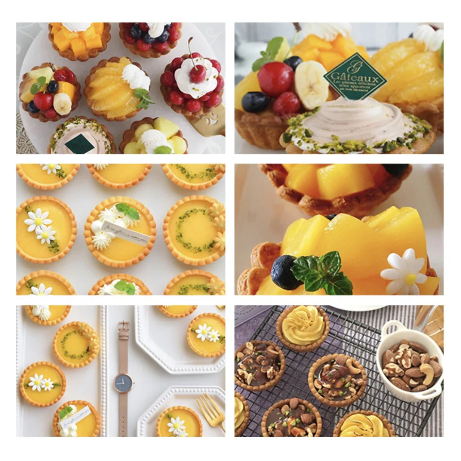 Carbon Steel Flower Lace Bakeware Mold Mini Cupcake Biscuit Mold Cookie Fruit Egg Tart DIY Mould Kitchen Pastry Baking Tool