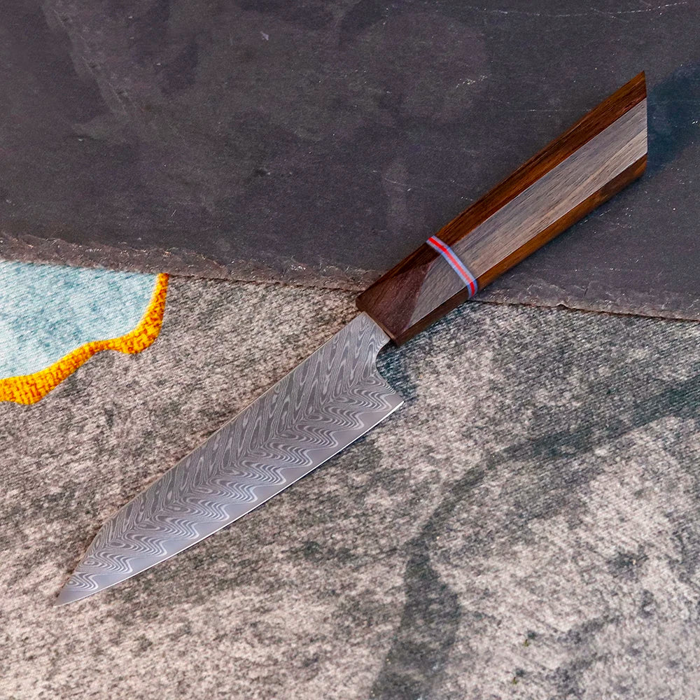 Sharp DIY Chef Fruit Utility Knife Blank VG10 Damascus Steel Blade Material Semi-finished Knife Embryo Japanese Style