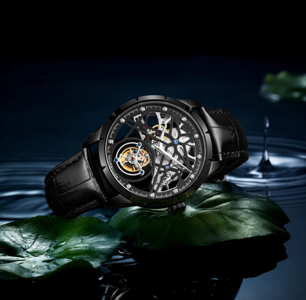 AESOP Original Flying Tourbillon Watches For Men Skeleton Tourbillon Movement Mechanical Watches Sapphire Mirror Official Store