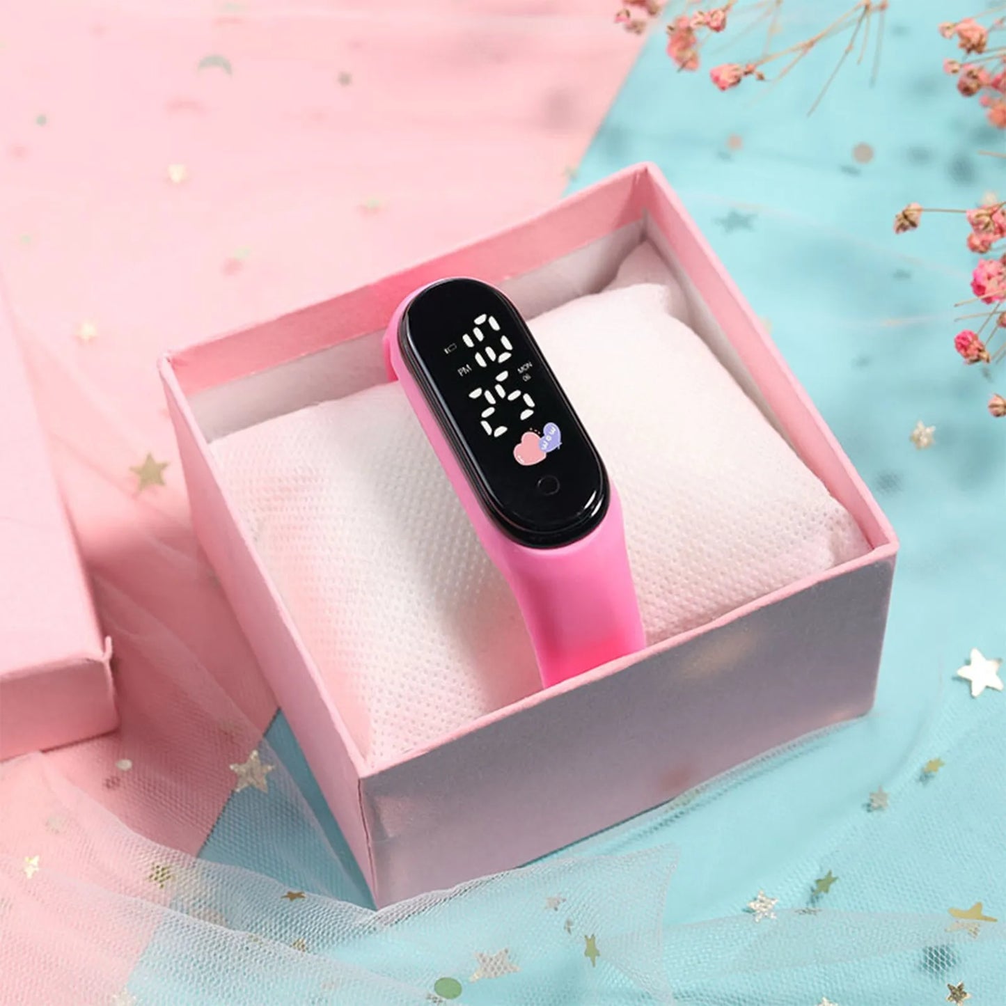 Touch Led Digital Children Watch Fashion Waterproof Boys Sports Women Children Watch Bracelet Watch Birthday Gift