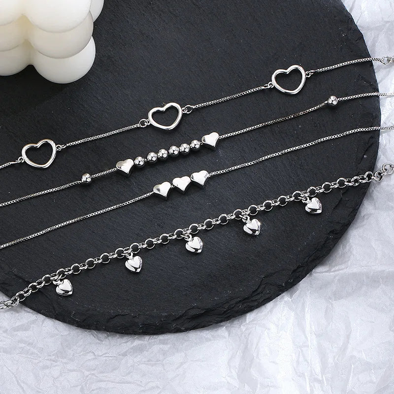 VENTFILLE 925 Silver Diamond-Studded Butterfly Bracelet Women's Fashion Temperament Flower Adjustable Bracelet