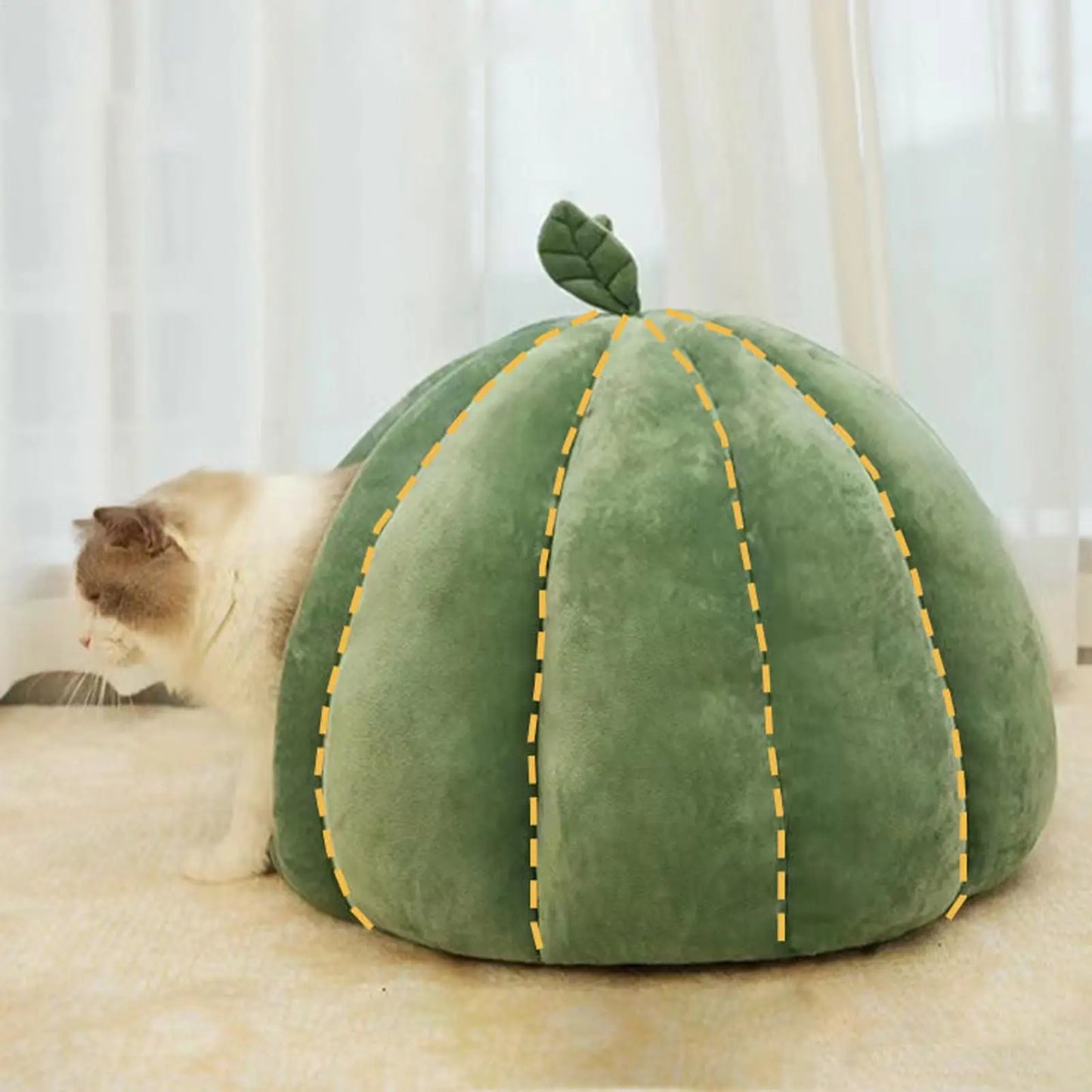 Cozy Winter Plush Pet Bed - Round Bed for Medium-Large Dogs & Cats