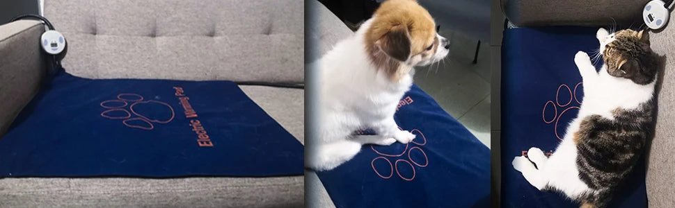 ATUBAN 7-Temp Heated Pet Bed - Chew-Resistant Warming Mat for Cats & Dogs