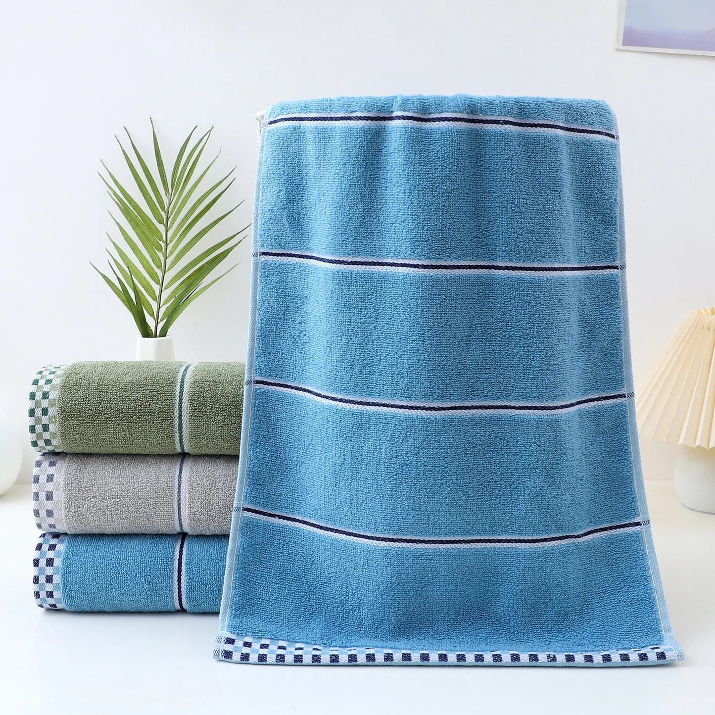 All-Cotton Class A Premium Face & Bath Towel Set - Thickened & Highly Absorbent