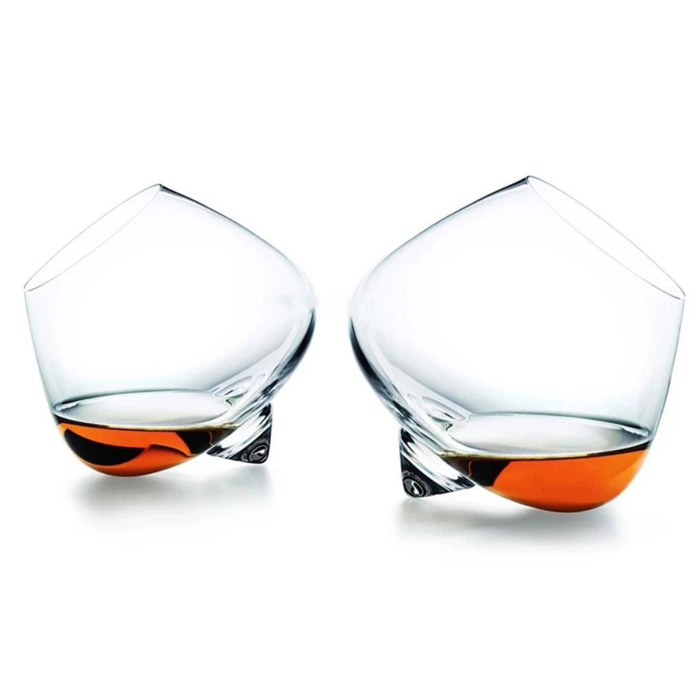 Spinning Brandy Tumbler – 250ml Big Belly Whiskey Cocktail Glass