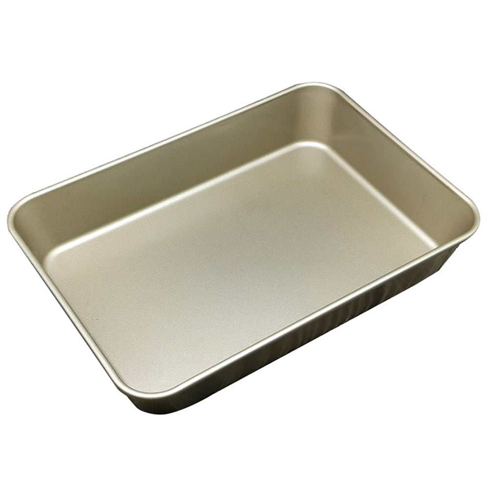 Bakeware Nonstick Bottom Rectangular Cake Pan Multipurpose Quick Release Cake Bread Toast Baking Pan Multiple Sizes Even Heating