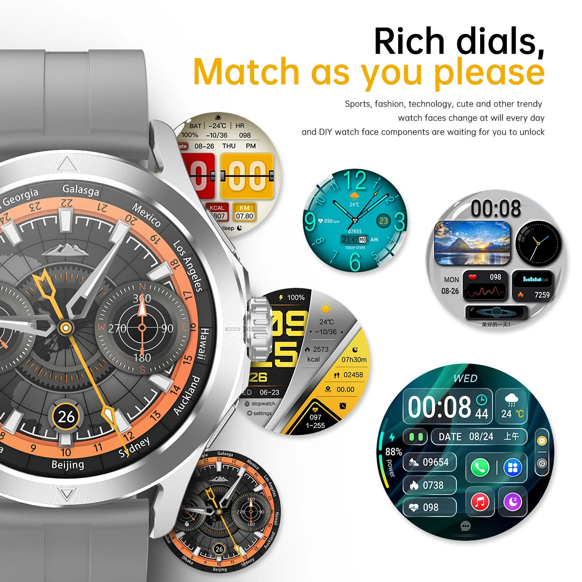 S4 Ultra Outdoor Sport Smart Watch Men AMOLED HD Screen NFC GPS Compass Heart rate Waterproof Bluetooth Call SmartWatch
