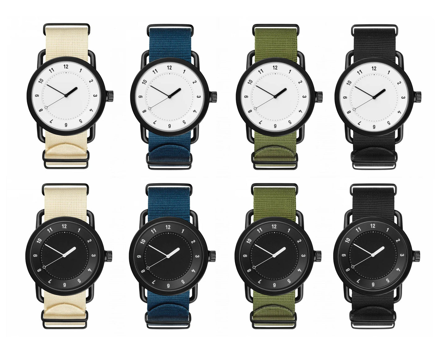 UTHAI CE69 Trendy and minimalist Men watch canvas nylon strap quartz watches European and American retro student couple watch