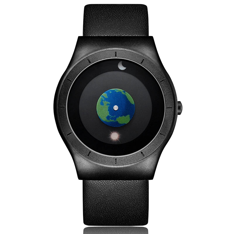 Minimalist Unisex Watch for Men Women Couple Simple Style Unique Dial Quartz Wristwatch Male Female Unique Pointer Wrist Clock