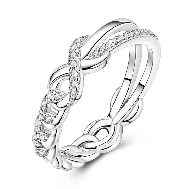 New Ring Original 925 Sterling Ring Heart Bow Sun Moon Star Flower Crown For Women Mother's Day Valentine's Day Gift DIY Jewelry