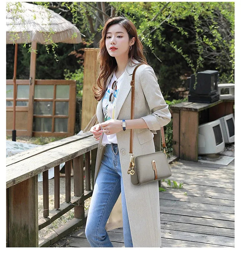 Women's Messenger Bag Women's Shoulder Bag Handbag Designer Cowhide Flap Bag Luxury Crossbody Bag For Women