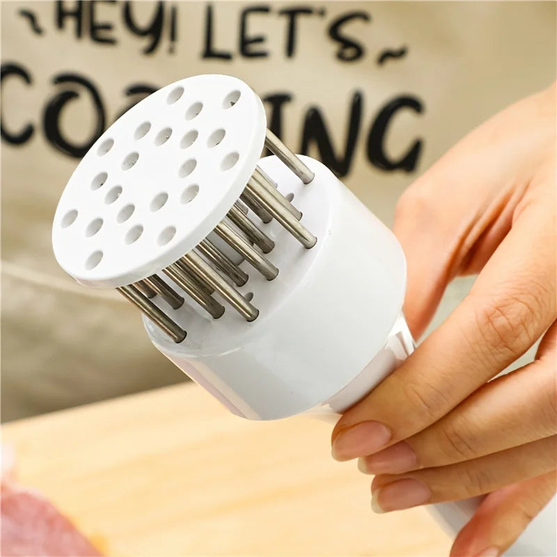 1PC Stainless Steel Steak Meat Tenderizer Hammer Loose Meat Needle Household Punching Daily Tendon Breaker Meat Inserting Needle