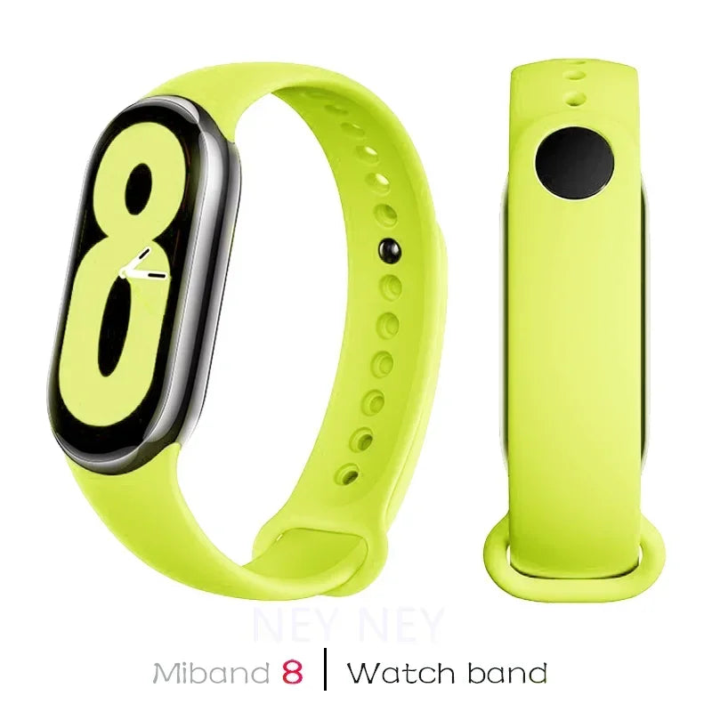 Sport Watchbands For Xiaomi Mi band 8-9 NFC Replacement miband9/8 silicone Bracelet waterproof Strap smart mi band 9 Accessories