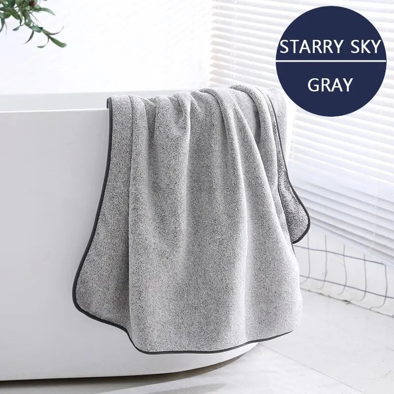 1PCS Thickened Bath Towels for The Body Microfiber Towel for Gym Sports Shower Robe for Spa Beath Home - BeeTrendyShop.COM